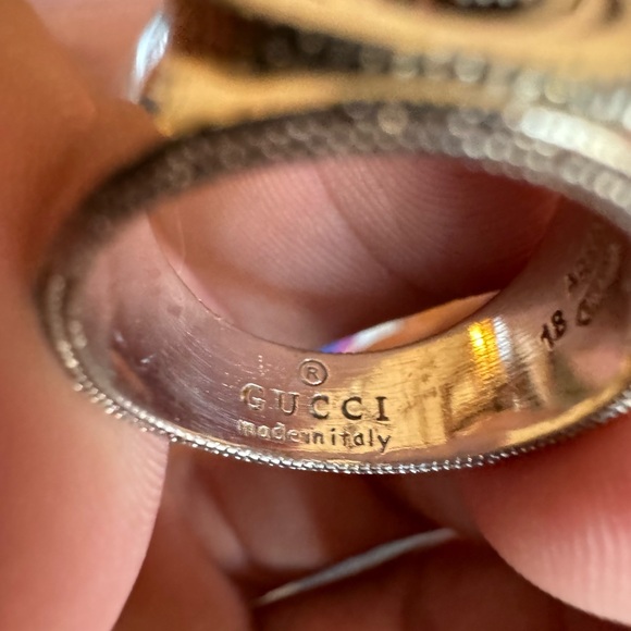 Gucci sterling silver ring size 8 - Picture 6 of 10